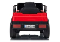Mercedes Unimog 6V raudonas elektromobilis