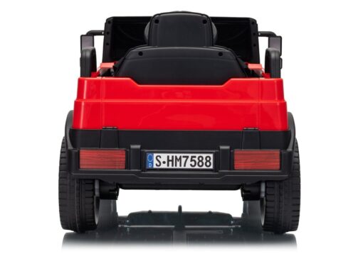 Mercedes Unimog 6V raudonas elektromobilis