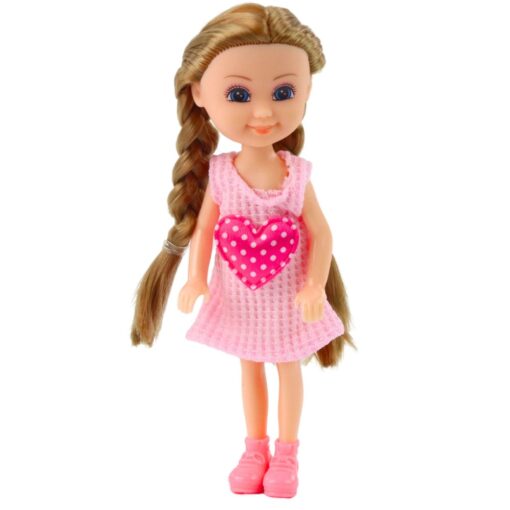 Mini lėlė su kačiukais ir vežimėliu