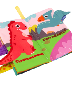 Minkšta šiurenanti dinozaurų knygelė kūdikiams