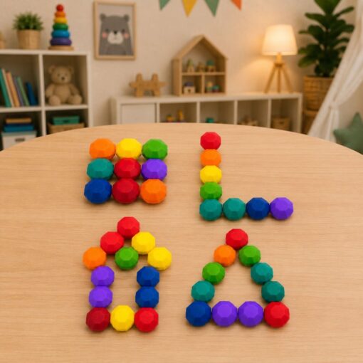 Montessori edukacinis loginis žaidimas – magnetiniai kamuoliukai