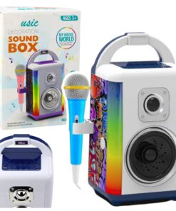 Muzikinė Sound Box kolonėlė su mikrofonu