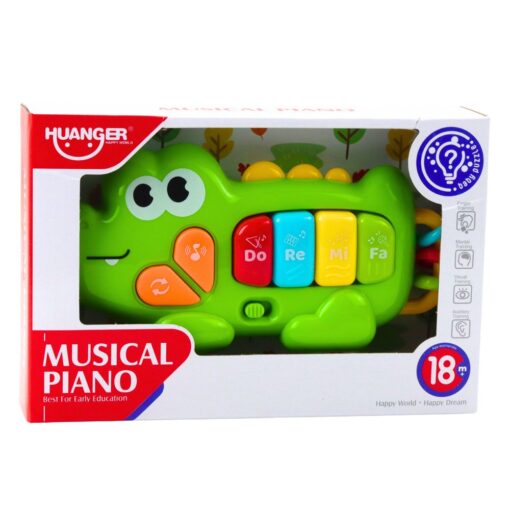 Muzikinis krokodilo pianinas vaikams