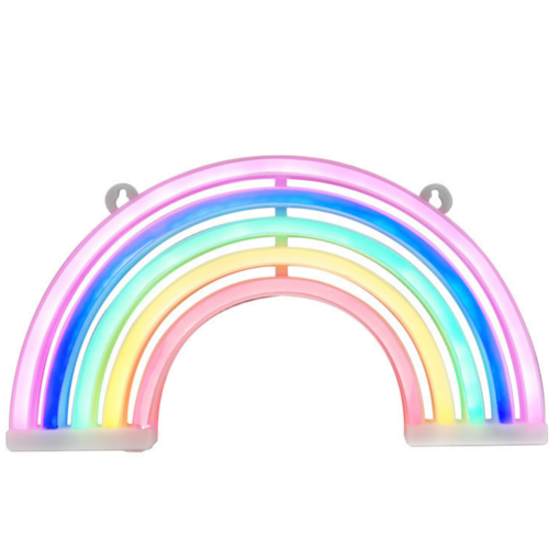 Neoninė vaivorykštės LED lempa USB