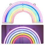 Neoninė vaivorykštės LED lempa USB
