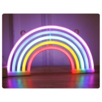 Neoninė vaivorykštės LED lempa USB