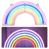 Neoninė vaivorykštės LED lempa USB