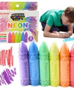 Neoninės kreidelės vaikams 6 spalvos