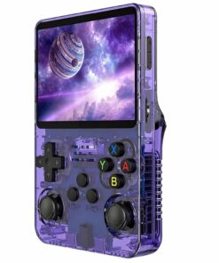 Nešiojama retro žaidimų konsolė R36S Violetinė