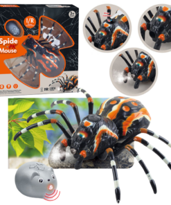Nuotolinis R/C tarantulas juodas voras
