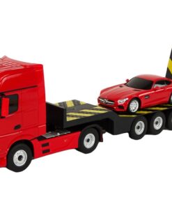 Nuotoliniu būdu valdomas Mercedes‑Benz 1:26 raudonas tralas