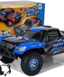 Nuotoliniu būdu valdomas bekelės automobilis FY‑01 4×4 Pick‑Up – mėlynas
