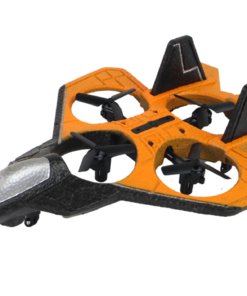 Nuotoliniu būdu valdomas oranžinis RC lėktuvas „Fighter“