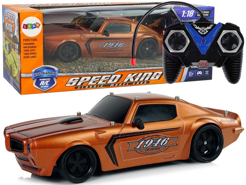 Puldiga sportauto 1:18 "Pruun meisterpiloot"
