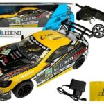 Nuotoliniu būdu valdomas sportinis automobilis 2.4 GHz – geltonas