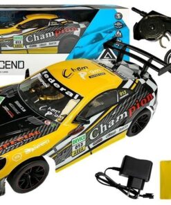 Nuotoliniu būdu valdomas sportinis automobilis 2.4 GHz – geltonas