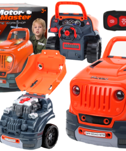 Oranžinis automobilio variklio išardymo rinkinys vaikams
