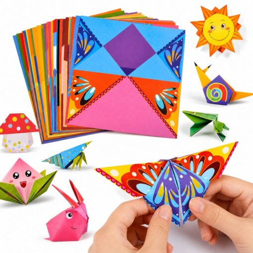 Origami rinkinys vaikams (100 lapų)