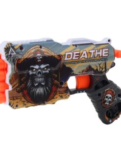 Piratų dartų pistoletas su 12 kulkų