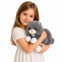 Pliušinė persų katė 50 cm pilka