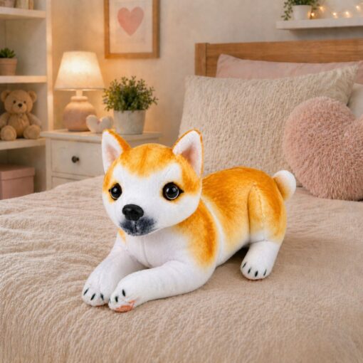 Pliušinis Shiba Inu šuniukas 25 cm