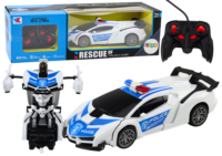 Policijos 2in1 RC robotas–automobilis