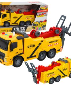 RC geltonas tralas 1:16 su šviesomis
