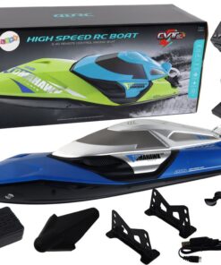 R/C motorlaivis 2.4G su LED – mėlynas