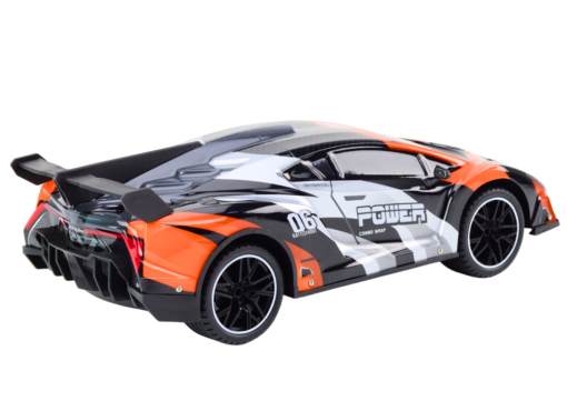 R/C sportinis automobilis 1:10 – pilkas ir oranžinis
