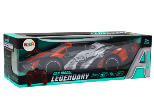 R/C sportinis automobilis 1:10 – pilkas ir oranžinis