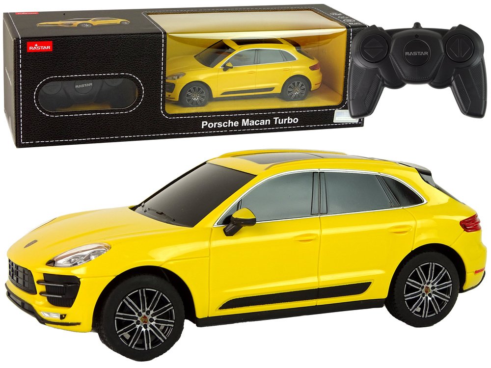 Rastar Porsche Macan Turbo 1:24 R/C &ndash; kollane