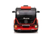 Raudonas Mercedes XMX622B su puspriekabe
