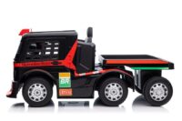 Raudonas Mercedes XMX622B su puspriekabe