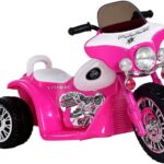 Rožinis elektrinis motociklas JT568 vaikams