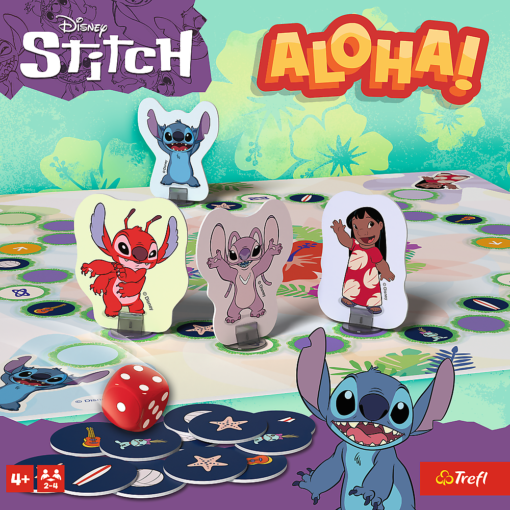 Šeimos stalo žaidimas „Aloha!“ – Lilo & Stitch pasaulis