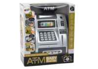 Sidabrinė juoda ATM taupyklė vaikams
