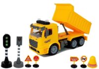 Statybinis sunkvežimis su šviesos signalais 1:14