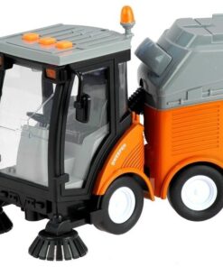 Street Sweeper Bin Lights Sounds Orange 1:16
