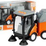Street Sweeper Bin Lights Sounds Orange 1:16