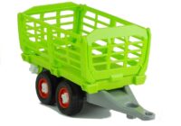 Surenkamas traktorius su atvira priekaba (43 cm) – su atsuktuvu ir keičiamomis detalėmis