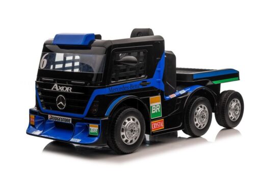 Tamsiai mėlynas Mercedes XMX622B su puspriekabe