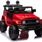 Toyota FJ JJ2099 – raudonas 4×4 vaikiškas elektromobilis