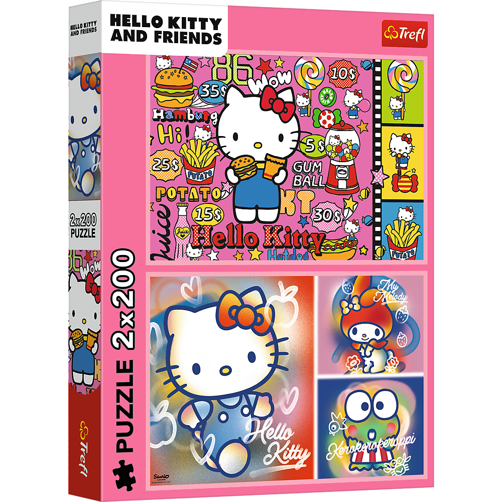 Trefl "Hello Kitty ja s&otilde;brad" - 2&times;200 t&uuml;kki pusle