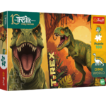 Trefl 100 detalių dėlionė vaikams su dinozaurais ir Treflikų šeima