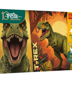Trefl 100 detalių dėlionė vaikams su dinozaurais ir Treflikų šeima