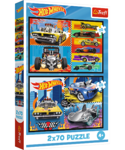 Trefl „Hot Wheels automobiliai“ – 2×70 det. dėlionės