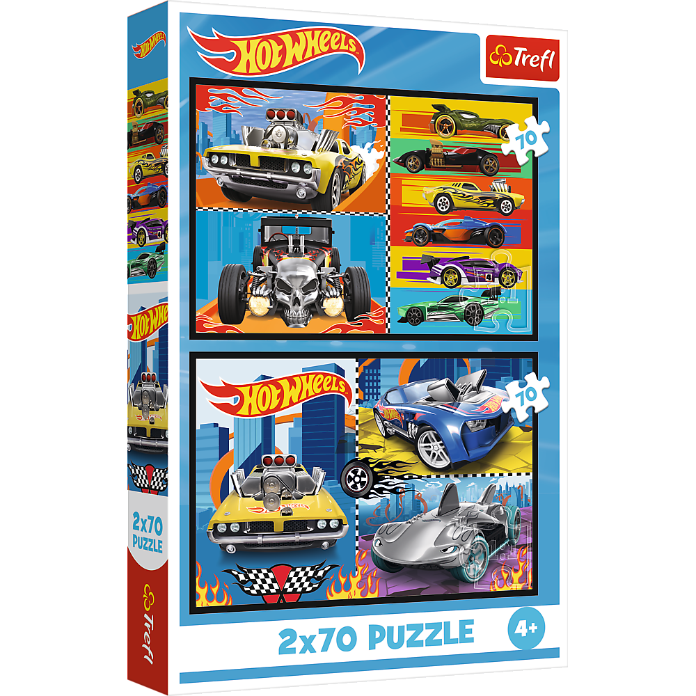 Trefl „Hot Wheels automobiliai“ – 2×70 det. dėlionės