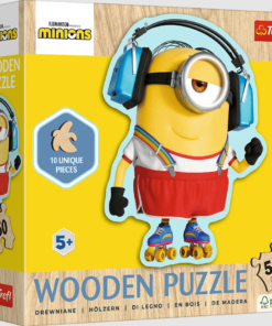 Trefl „Pakvaišęs Minionas“ – medinė kontūrinė 50 det. dėlionė