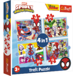 Trefl „Spidey komanda“ – 4in1 dėlionės