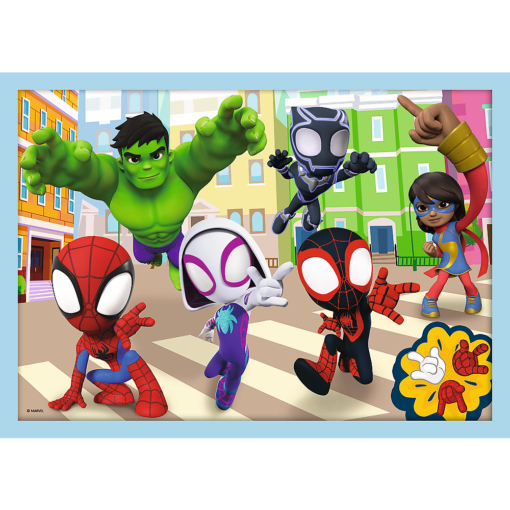 Trefl „Spidey komanda“ – 4in1 dėlionės